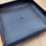 Personalised Black Leather Desk Accessories Tray, thumbnail 6 of 12