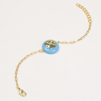 Melange Turquoise Necklace And Bracelet Jewellery Set, 6 of 6