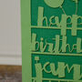 Personalised Papercut Birthday Card, thumbnail 6 of 7