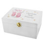 Personalised Swan Lake Ballet White Wooden Keepsake Box, thumbnail 2 of 3