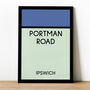 Portman Road Monopoly Ipswich Town Football Print, thumbnail 1 of 2