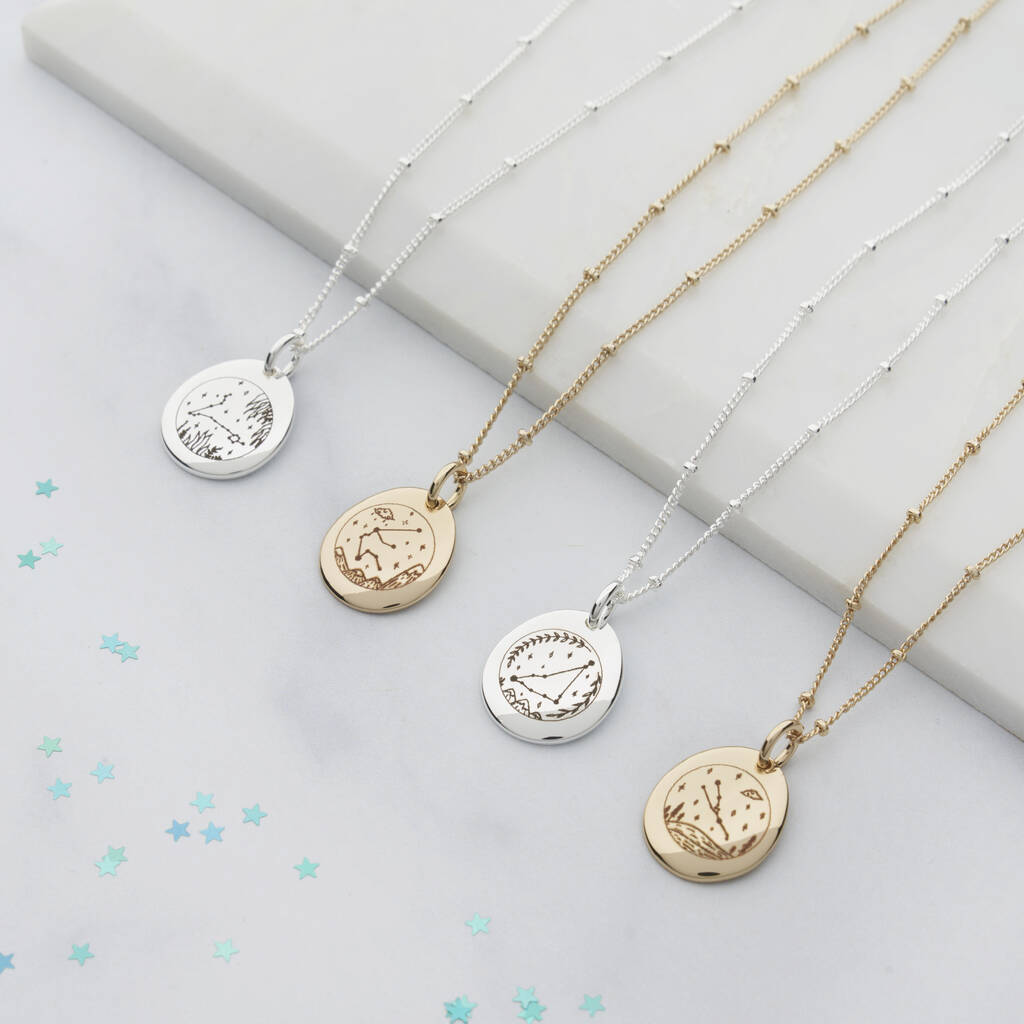 Amazon.com: Constellation Necklace, Astrology Zodiac Necklace, Birthday  gift : Handmade Products