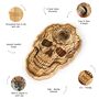Handcrafted Magnetic Skull Wall Mounted Bottle Opener, thumbnail 6 of 10