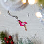 Flamingo Christmas Decoration, thumbnail 4 of 5