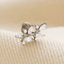 Titanium Crystal Fern Leaf Helix Earring, thumbnail 1 of 6