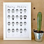 Beard And Moustache Male Grooming Hairy History Print, thumbnail 2 of 5