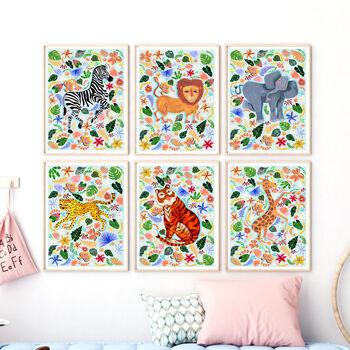 Safari Animal Name Print Set, 7 of 12