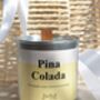 Pina Colada Candle Wood Wick Candle, thumbnail 1 of 6