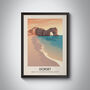 Dorset Aonb Travel Poster Art Print, thumbnail 1 of 8