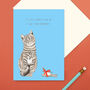 Funny Cat Birthday Card, thumbnail 1 of 3
