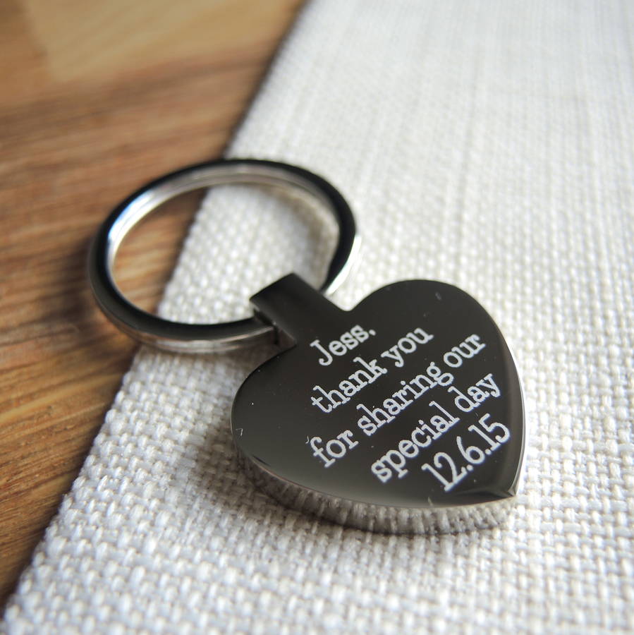 Personalised Silver Heart Key Ring, 1 of 4