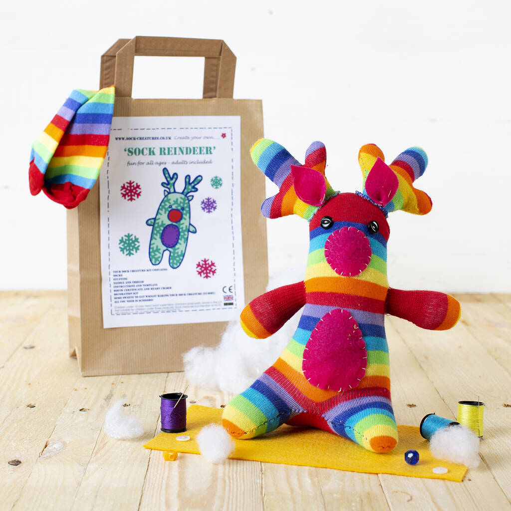 sock-reindeer-craft-kit-by-sock-creatures-notonthehighstreet