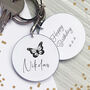 Butterfly Personalised Name Keyring, thumbnail 2 of 3
