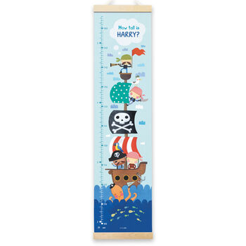 Personalised Pirate Height Chart, 2 of 7