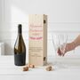 Bridal Party And Groomsman Champagne Bottle Box, thumbnail 2 of 6