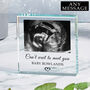 Personalised New Baby Scan Glass Token, thumbnail 2 of 3