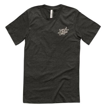 ‘Send Coffee’ Unisex Embroidered T Shirt, 5 of 9
