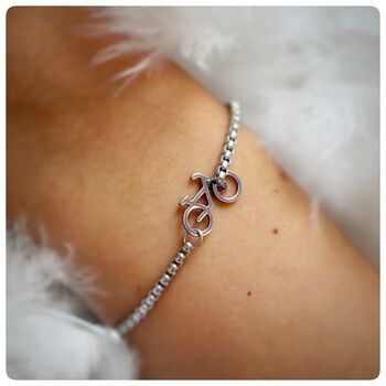Personalised Cyclists Bracelet In Gold Or Silver, 8 of 10