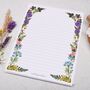 A5 Letter Writing Paper With Floral Meadow Border, thumbnail 3 of 4