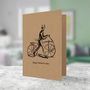 Dapper Dad On His Bicycle Father's Day Card, thumbnail 2 of 2