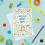 New Baby Boy Card, Rainbow New Baby Card, thumbnail 1 of 2