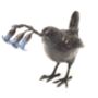 Limited Edition Bronze Wren With Bluebells Figurine, thumbnail 6 of 6