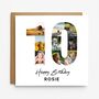 Personalised 10th Birthday Photo Collage Card, thumbnail 1 of 8