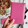 Pink Embossed Leather Monogram Passport Holder, thumbnail 4 of 8