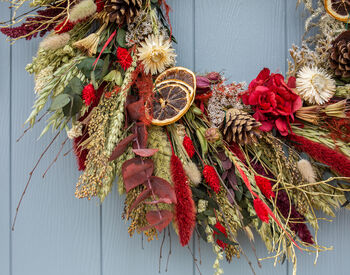 Traditional Christmas Dried Flower Wreath Making Kit, 2 of 5