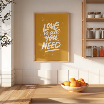 Love Is All You Need The Beatles, Song Lyrics Print, 2 of 10