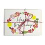 'Happy Birthday' Floral Garland Greetings Card, thumbnail 2 of 7