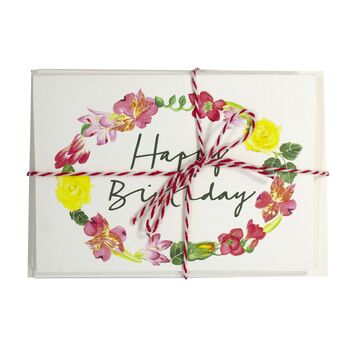 'Happy Birthday' Floral Garland Greetings Card, 2 of 7