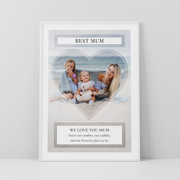 Best Mum Personalised Photo Print Wall Art Gift For Mum, 4 of 5