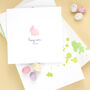 Personalised Easter Pink Bunny Card, thumbnail 1 of 3