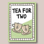 Tea For Two Print Three Colour Options, thumbnail 4 of 11
