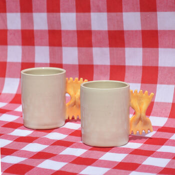 Straight Espresso Cup With Pasta Handle, 3 of 3