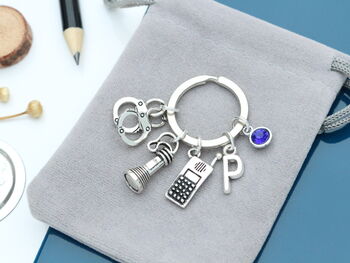 Police Officer Personalised Keyring New Officer, 8 of 10