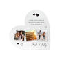 Personalised Couples Photo White Freestanding Heart, thumbnail 6 of 6