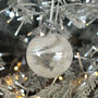 Personalised Engagement White Glass Christmas Tree Bauble, thumbnail 4 of 7