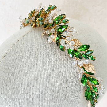 Vibrant Green Headpiece, 6 of 6