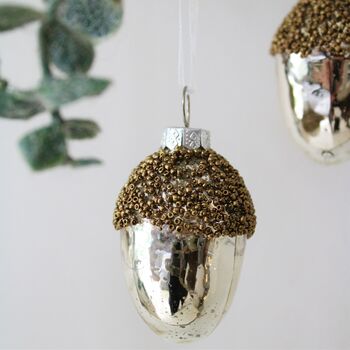 Cluster Of Hanging Acorn Decorations, 3 of 4