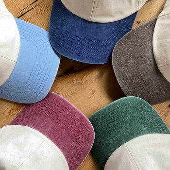 Personalised Embroidered Two Tone Slogan Cap, 4 of 5