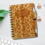 Personalised Bamboo Floral Family Recipe Book And Pen, thumbnail 3 of 6