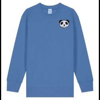 Childrens Organic Cotton Embroidered Panda Sweatshirt, 7 of 11