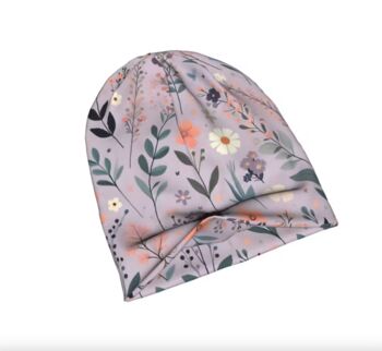 Chemo Headwear Beanie Hat Bandana Lilac Floral Flowers Super Soft, 6 of 6