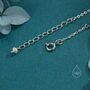 Sterling Silver 2mm Black Spinel Beaded Satellite Chain Bracelet, thumbnail 6 of 12