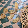 Oval Swirl Drop Earrings, thumbnail 6 of 8