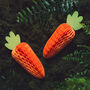 Paper Honeycomb Easter Carrot Decoration, thumbnail 1 of 5