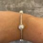 Silver Plated Bangle With Four Semi Precious Stones, thumbnail 7 of 10