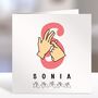 Bsl Name Birthday Card, thumbnail 3 of 5